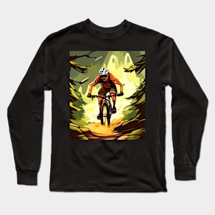 Mountain Bike Trailblazer, Sports Cycling Long Sleeve T-Shirt